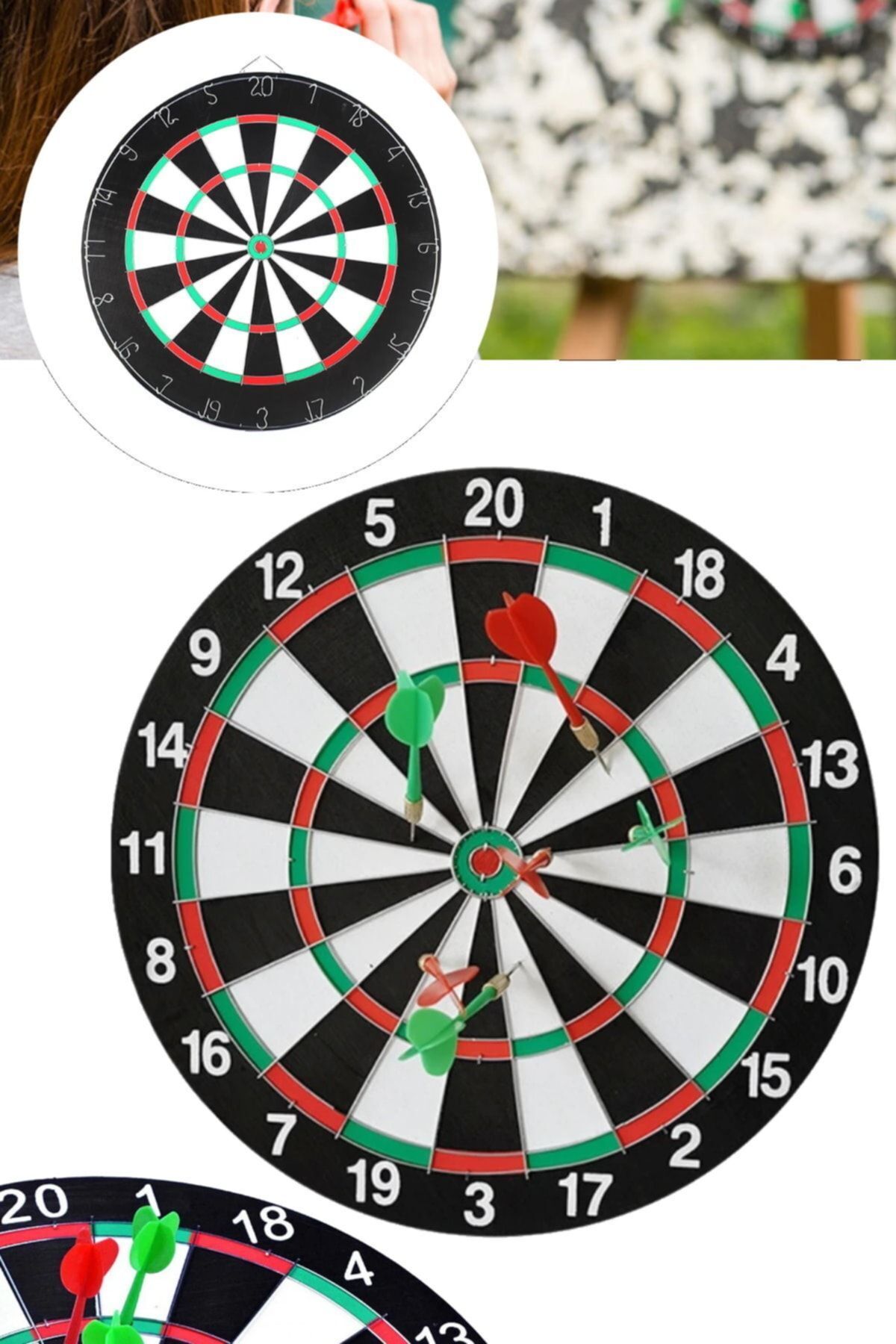 Utelips Dart Seti Oyunu Ev Ofis Her Yere Profesyonel Duvara Asılabilir Büyük Boy Dart Seti Spor Set