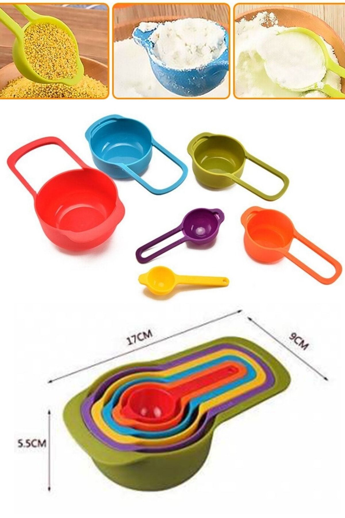 Buffer-Wow Practical Measuring Cup Set of 5 4