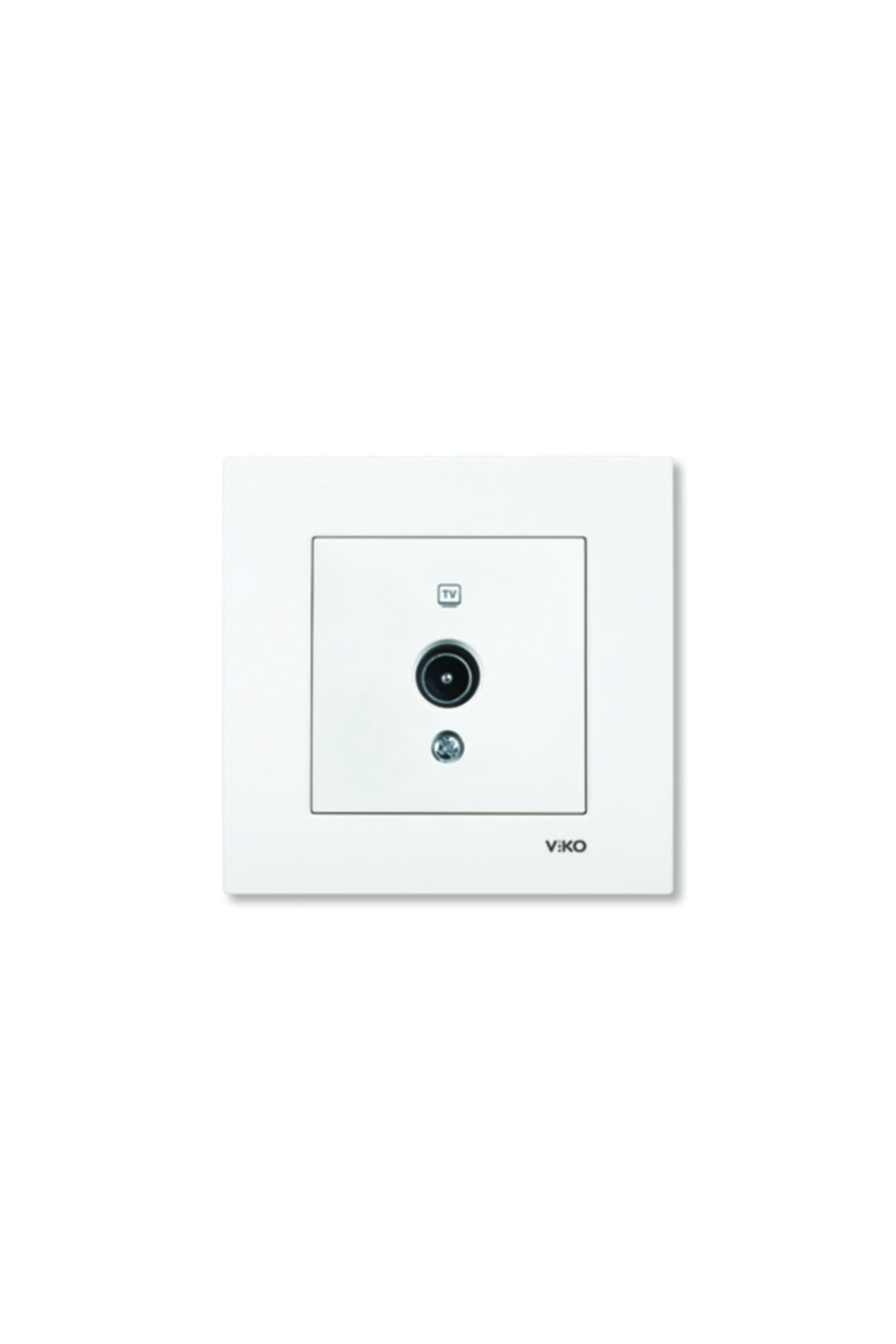 VİKO Karre Beyaz Tv-sat Sonlu Priz