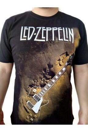 Led Zeppelin Gitar Desenli Unisex Tişört HVYTM207