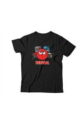 Unisex Çocuk Siyah Redball Tişört B4178