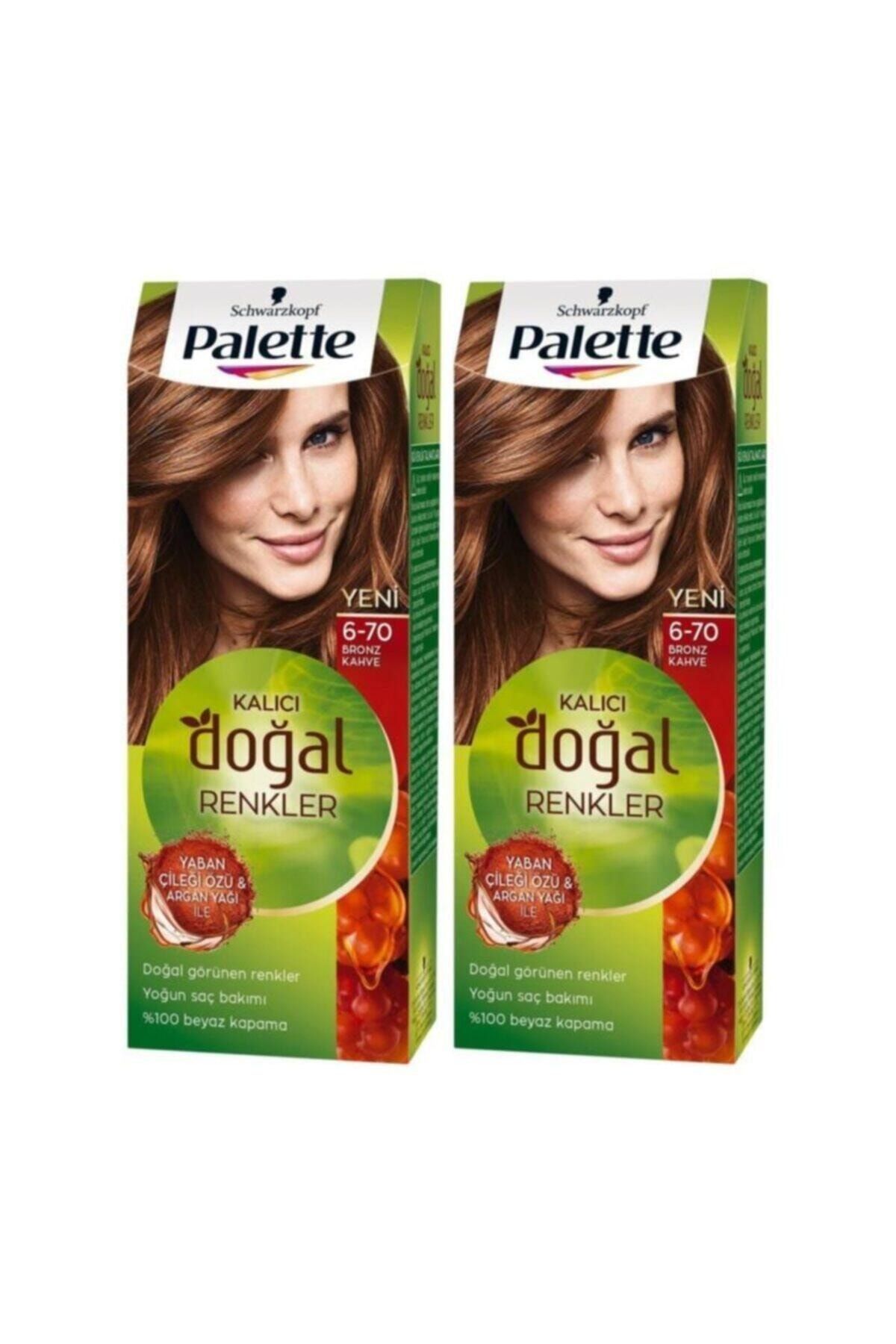 PALETTE NATURAL COLORS Kalıcı Doğal Renkler 670 Bronz Kahve X 2 Adet