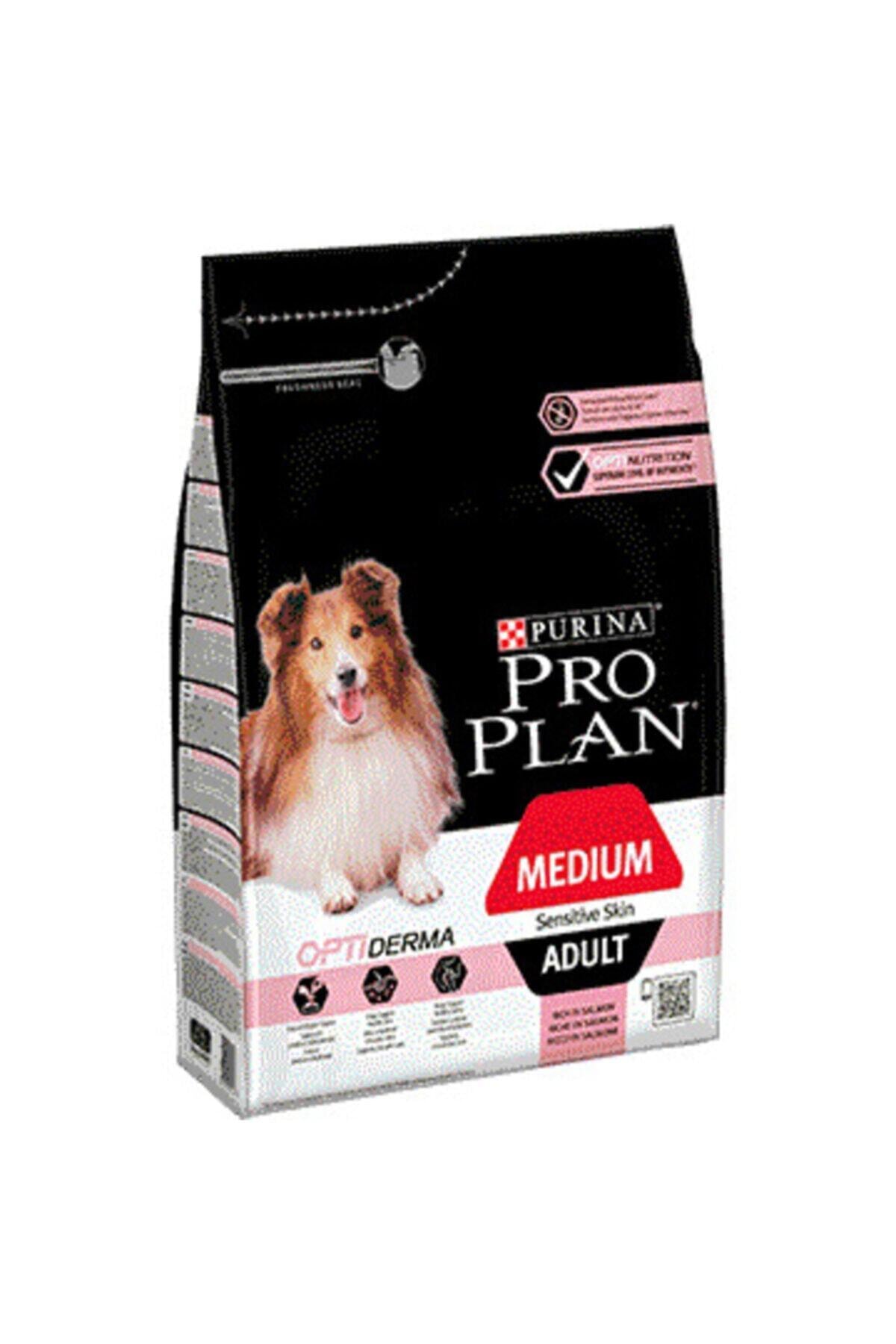 Proplan Pro Plan Adult Medium Sensitive Skin Somonlu Orta Irk Yetişkin Köpek Maması 3 Kg