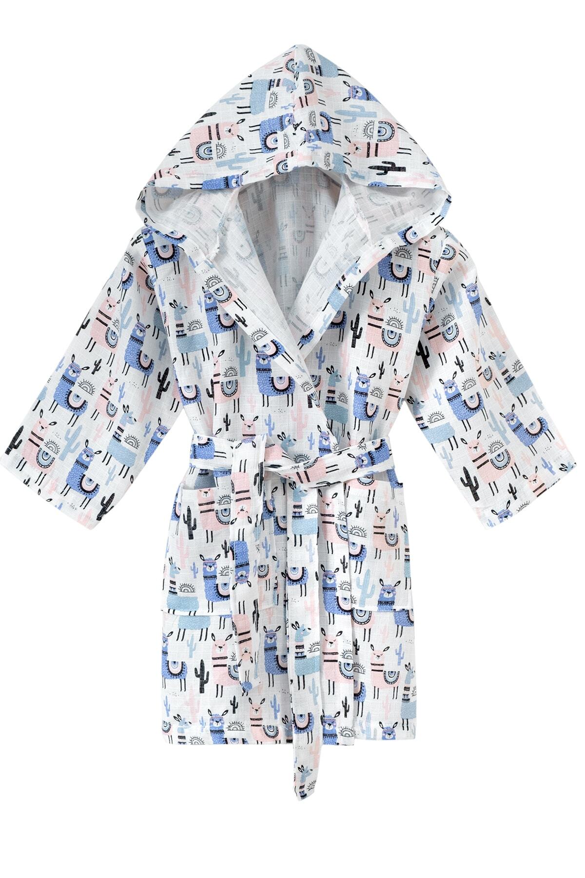 Muslin 100% Cotton Baby Bathrobe 1-5 Years Old Flats