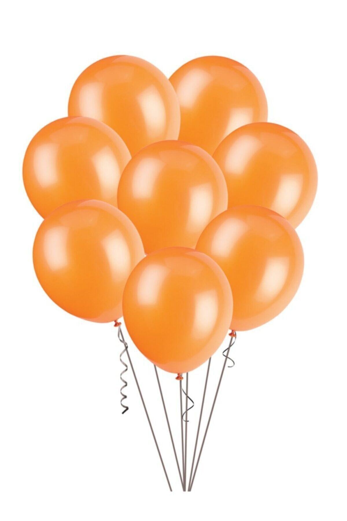 12 Inç Metalik Turuncu Balon 10'lu