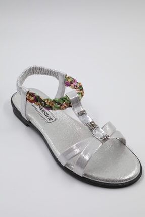 Gümüş Kadın Sandalet 6110 PSG21-6110-7