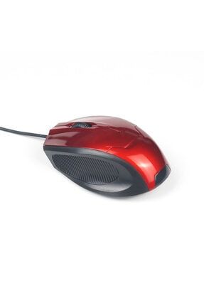 Kırmızı Kablolu Usb Optik Mouse Fare 1600 Dpi w4101-005