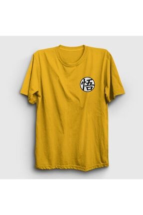Unisex Sarı Kanji Go Anime Dragon Ball T-shirt 236000tt