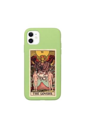 Iphone 11 Uyumlu The Lovers Tarot Kartı Desenli Premium Lansman Kılıf IP11LN-262