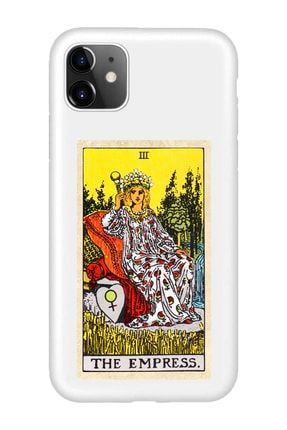 Iphone 11 Uyumlu Imparatoriçe Tarot Kartı Desenli Premium Lansman Kılıf IP11LN-256