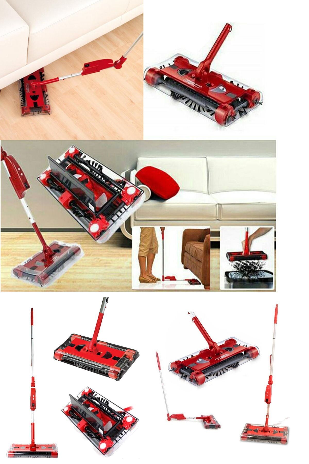 esmelen-Wireless Swivel Sweeper G6 Rechargeable Wireless Vacuum Cleaner Extending to No Places with Bendable Structure 5