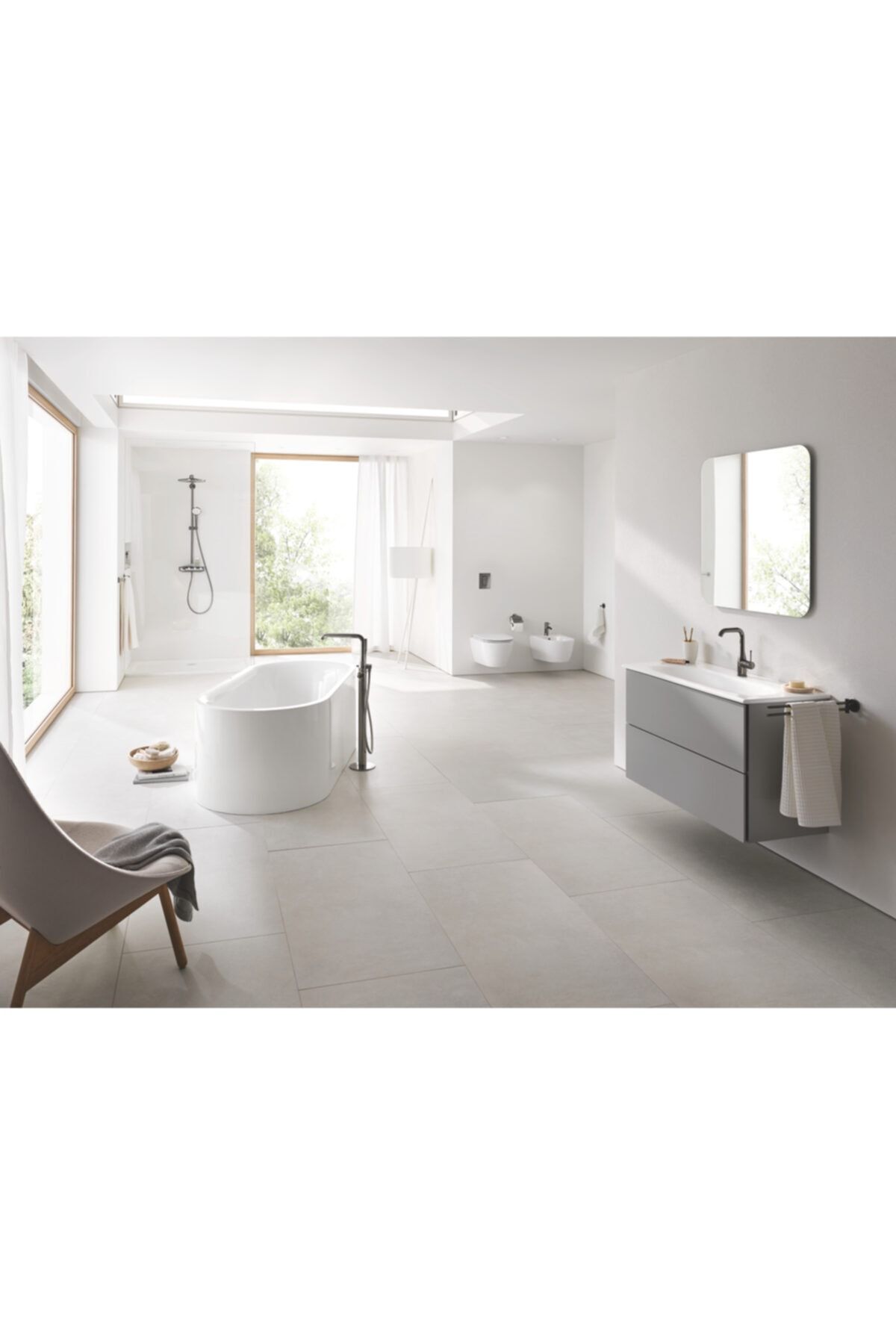Grohe-Essence Single Control Sink Faucet 1/2" 
 L-Size 32628A01 4