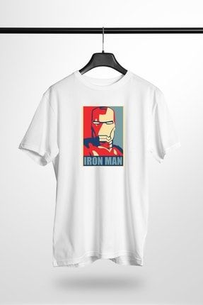 Iron Man Beyaz Regular T-shirt P25996S3403