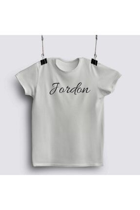 Jordon Black Name Personalised Lettering Text T-shirt FIZELLO-R-TSHRT064097743
