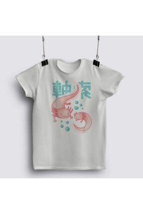 Kawaii Axolotls Japanese Aesthetic Harajuku Anime Axolotl T-shirt FIZELLO-R-TSHRT064097441