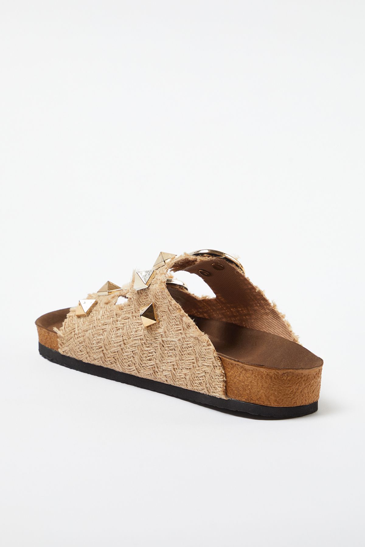 TRENDYOL SHOES-شبشب نسائي بني بإبزيم مزدوج - TAKSS24TE00009 3