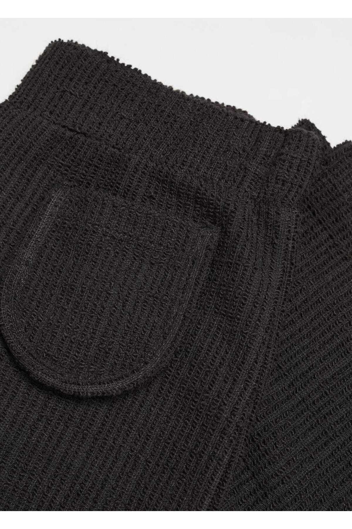 MANGO Kids-Pantaloni Negri Pentru Copii 4