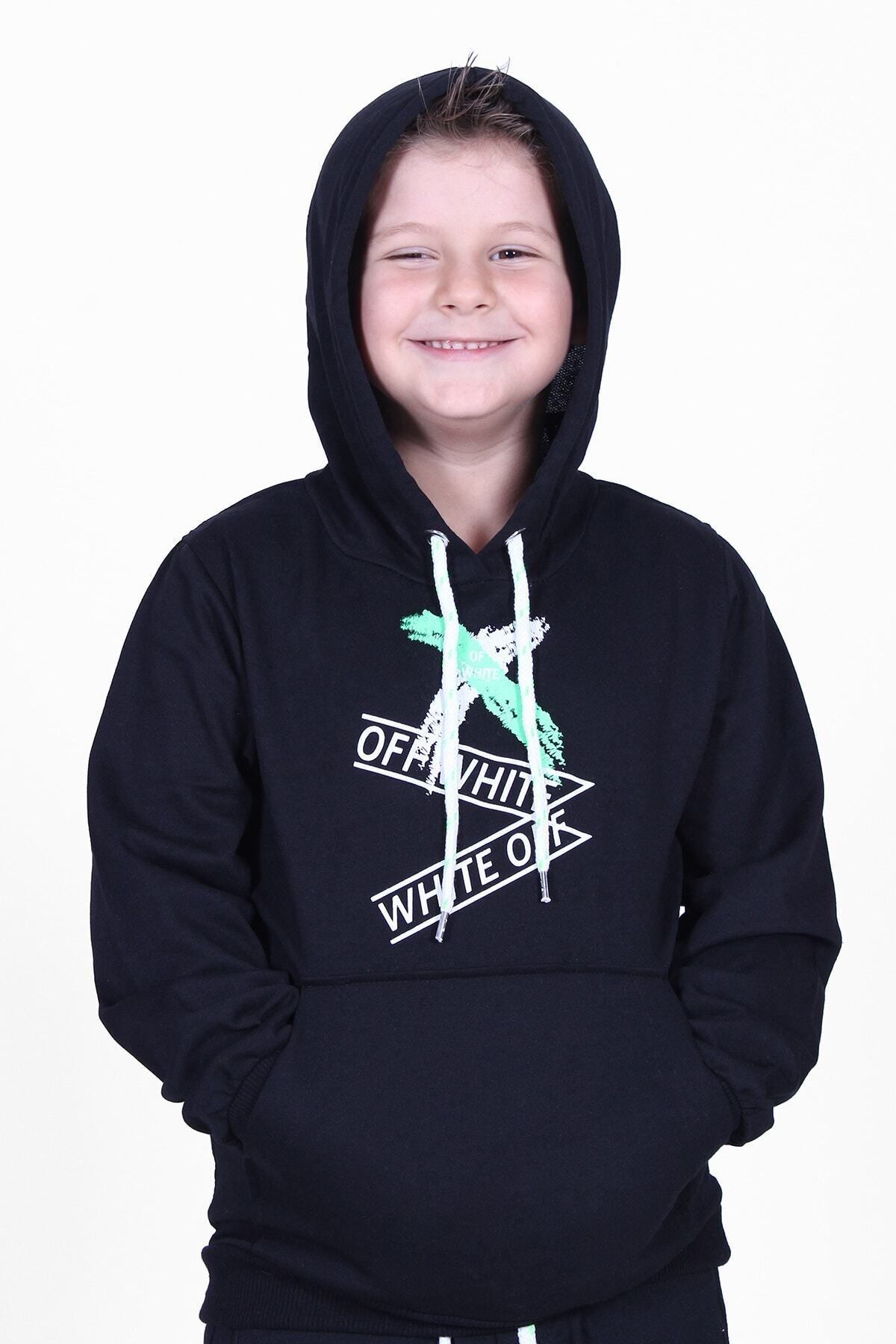 سویشرت پسرانه مشکی PANİO KİDS | PK00165 اورجینال - تصویر 5