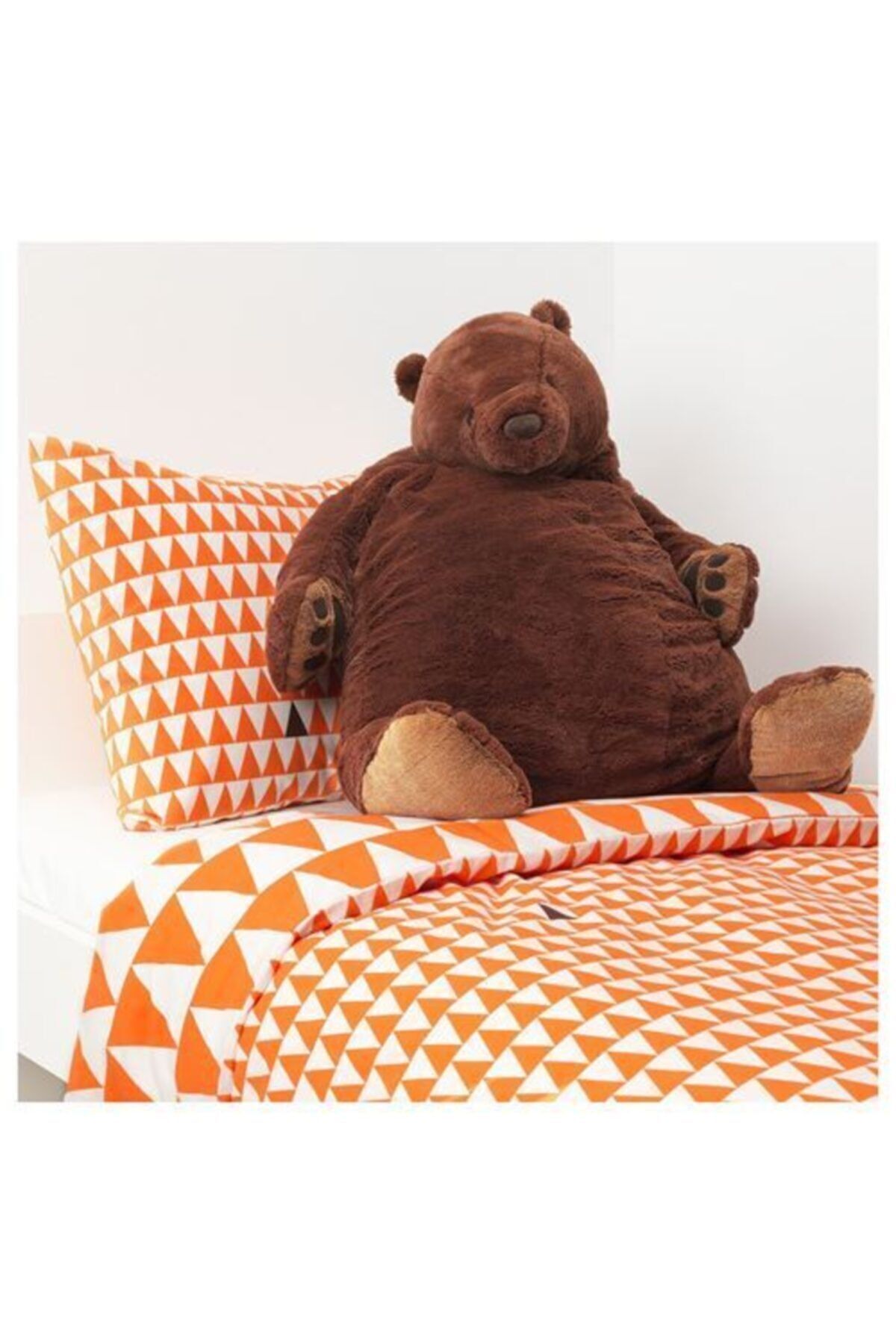 IKEA Soft Plush Toy Meridyendukkan 100 Cm Brown Teddy Bear Kids Toy Trendyol