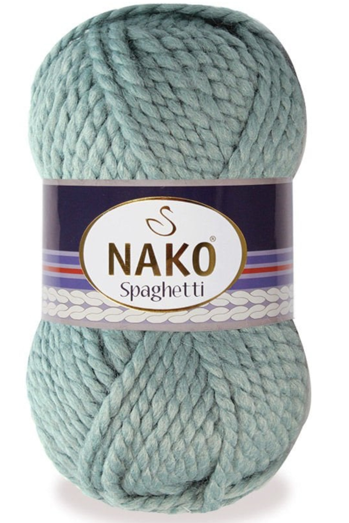 Spaghetti 25% Wool Hand Knitting Rope 10937 Mold Green