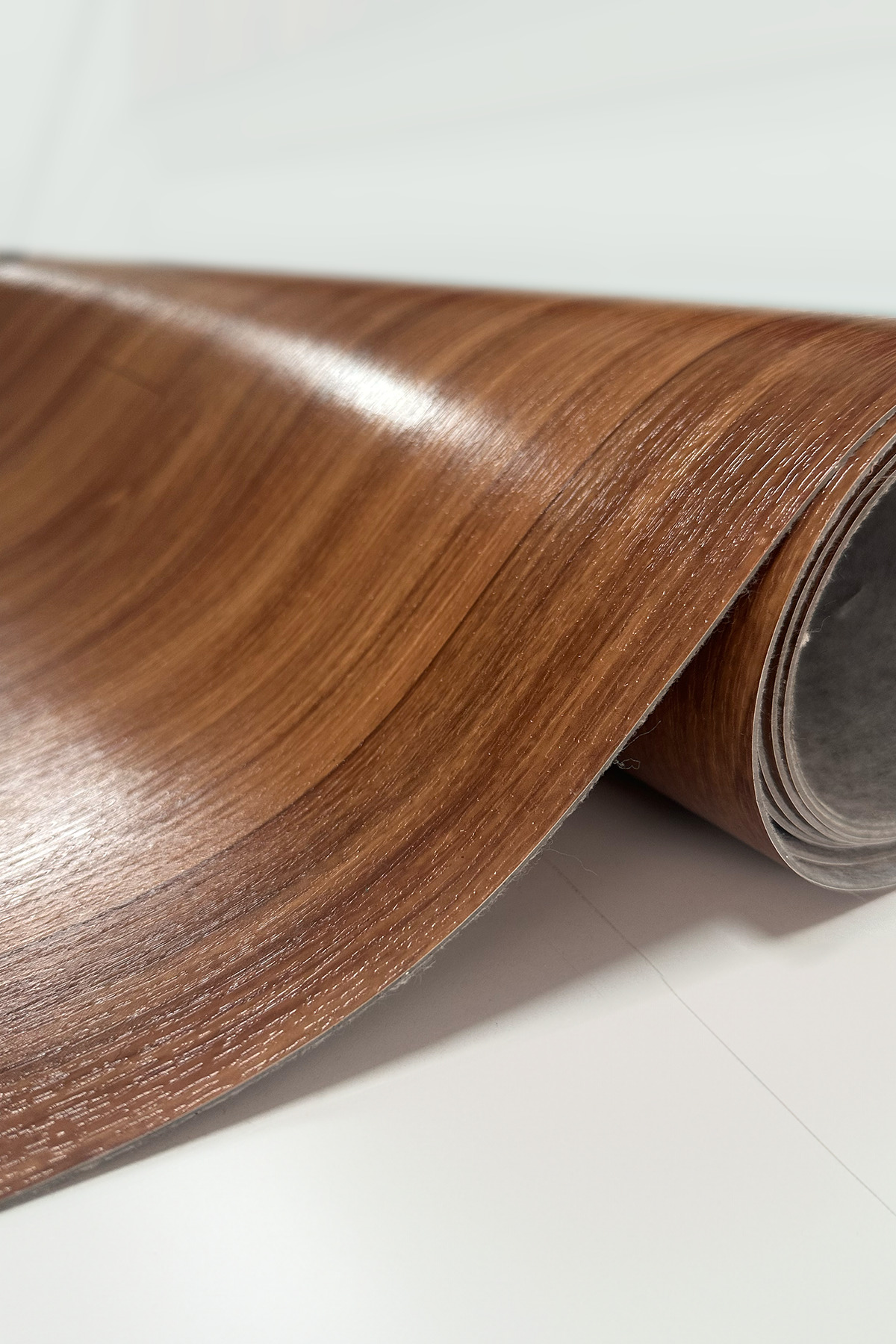 SNORDU Keçeli Kalın - Yer Döşemesi Mineflo Pvc Zemin Kaplama Koyu Kahve Ahşap Desen 200*300 CM