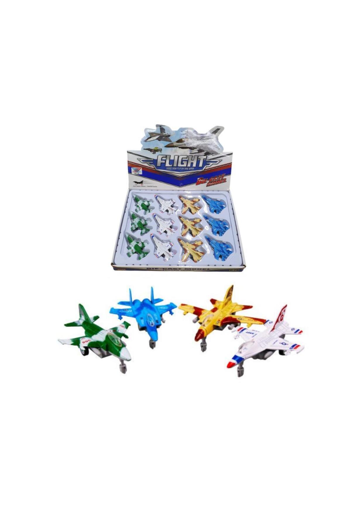 Çek Bırak Metal Mini Savaş Uçak 9 Cm - K157A1 (Lisinya) - 2