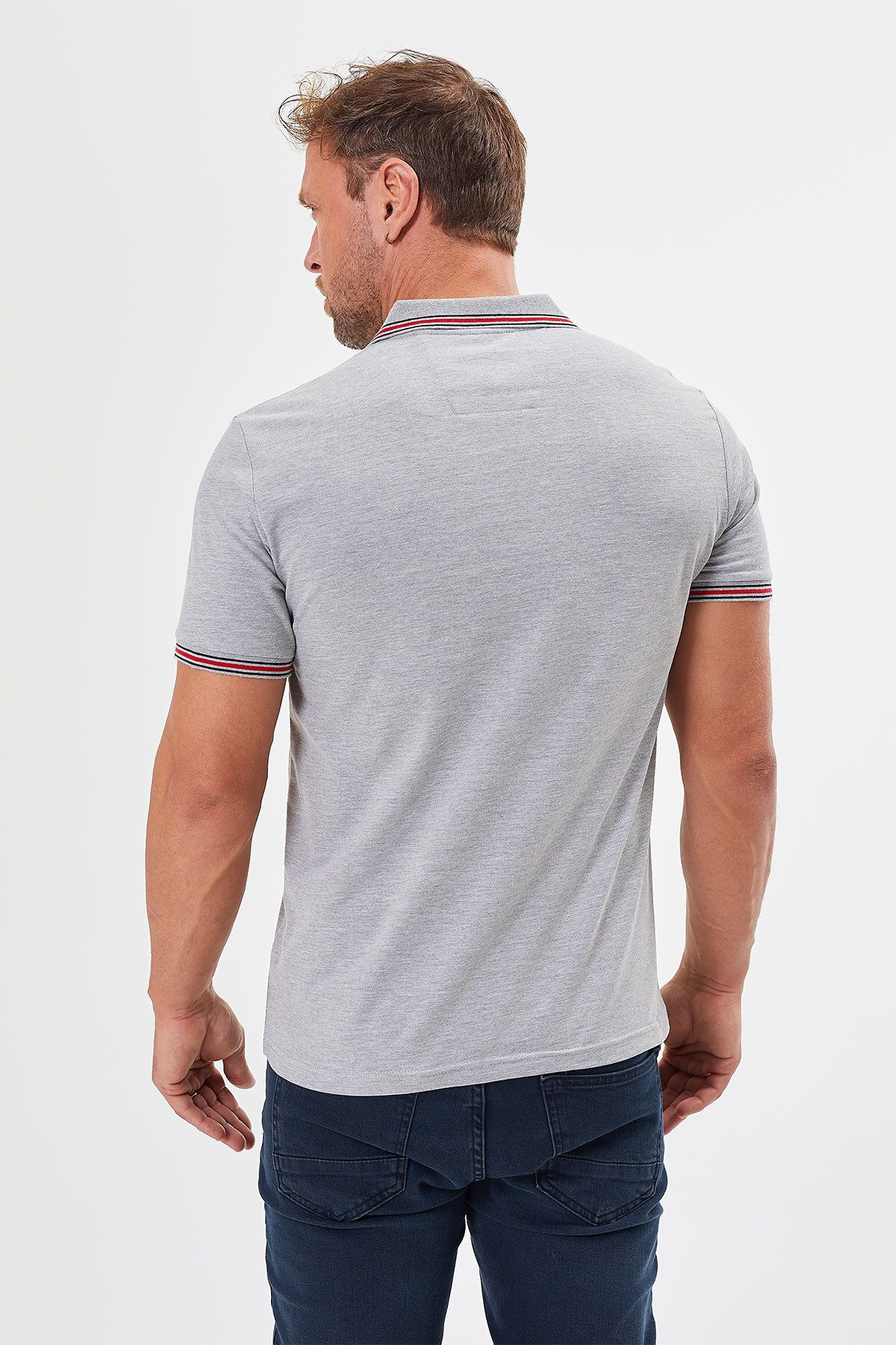 Tony Montana-Regular Fit Polo Neck T-Shirt - Buttoned 6