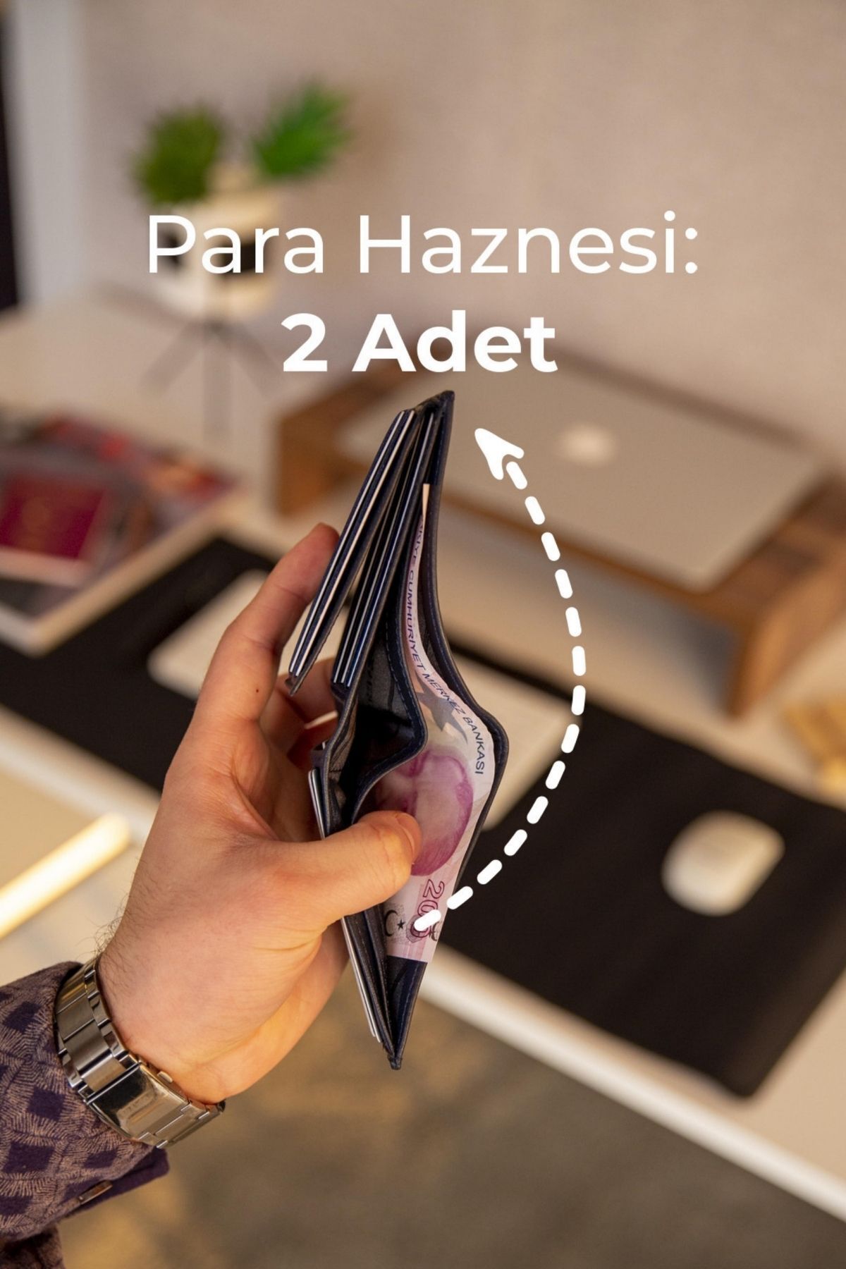 Grande-1410 Portofel pentru bărbați din piele naturală Crystal Black 5
