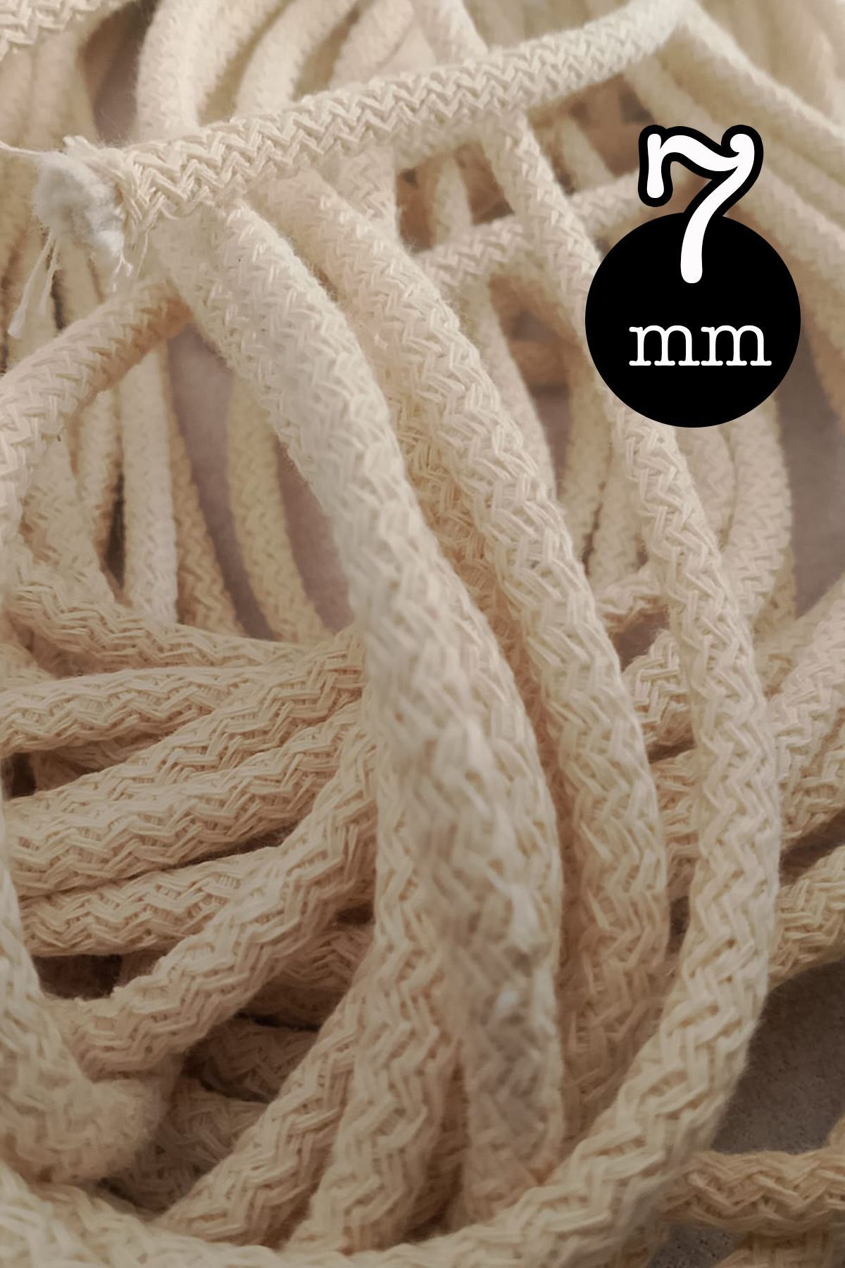 Bevella Macrame Cord-Macrame Rope Multi-Purpose Kaytan Cord Rope Woven, Swing, Supla, Mop Rope 1