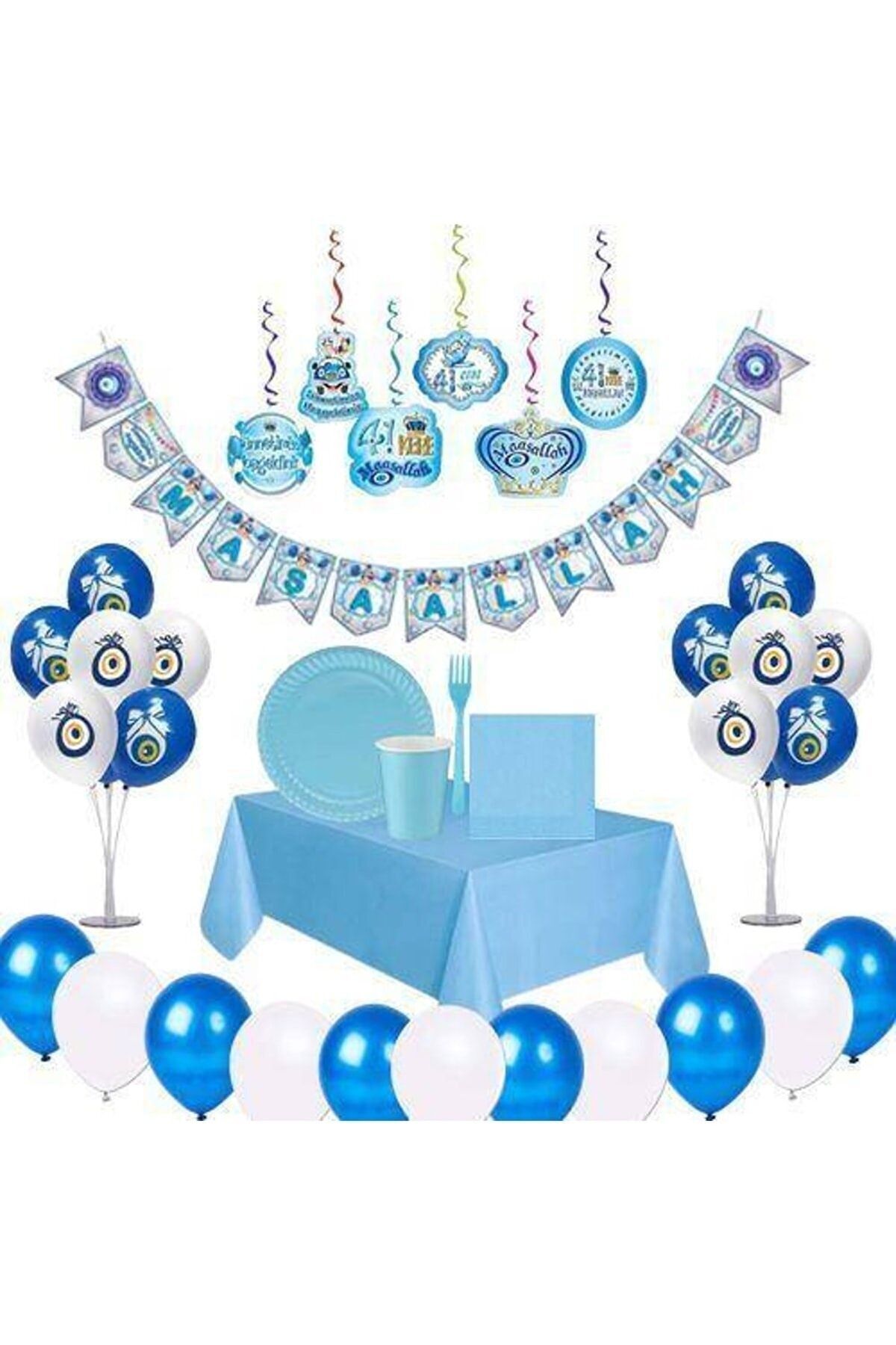 Mini Parti-Mini Party Store Circumcision Ornaments Table Decoration Set 13 Pieces Circumcision Set 1