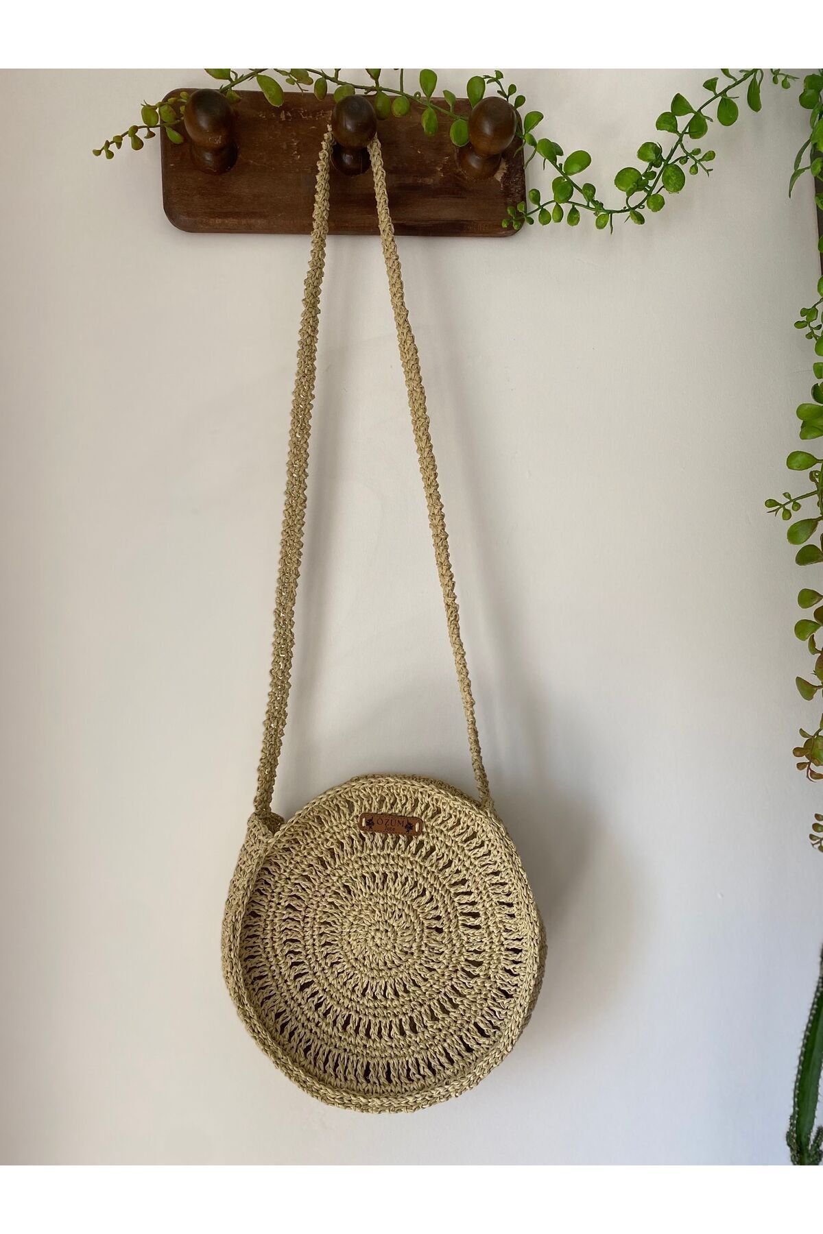 Kağıt ip yuvarlak çanta - 2