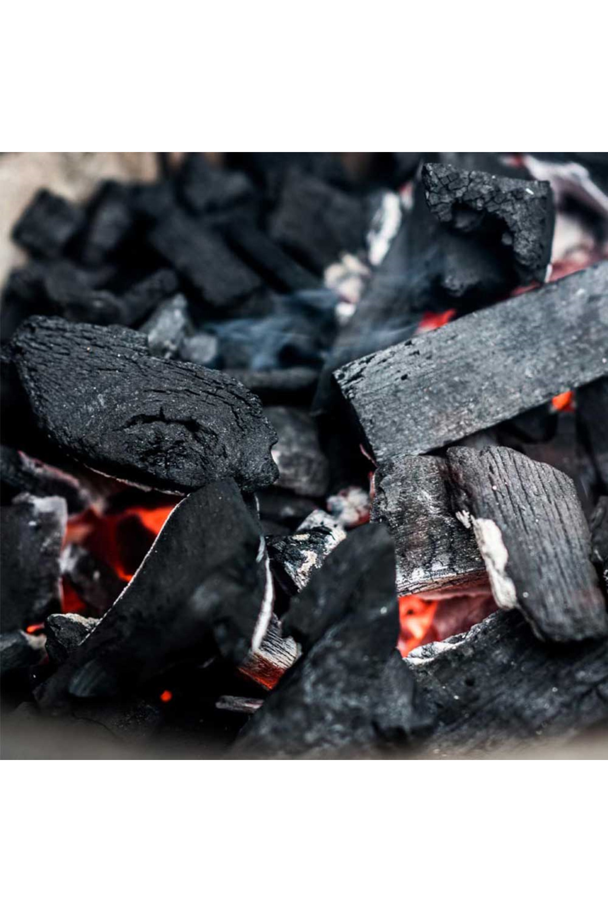 Meşe Mangal Kömürü İri Kıyım 10Kg (Yelpaze Hediyeli)