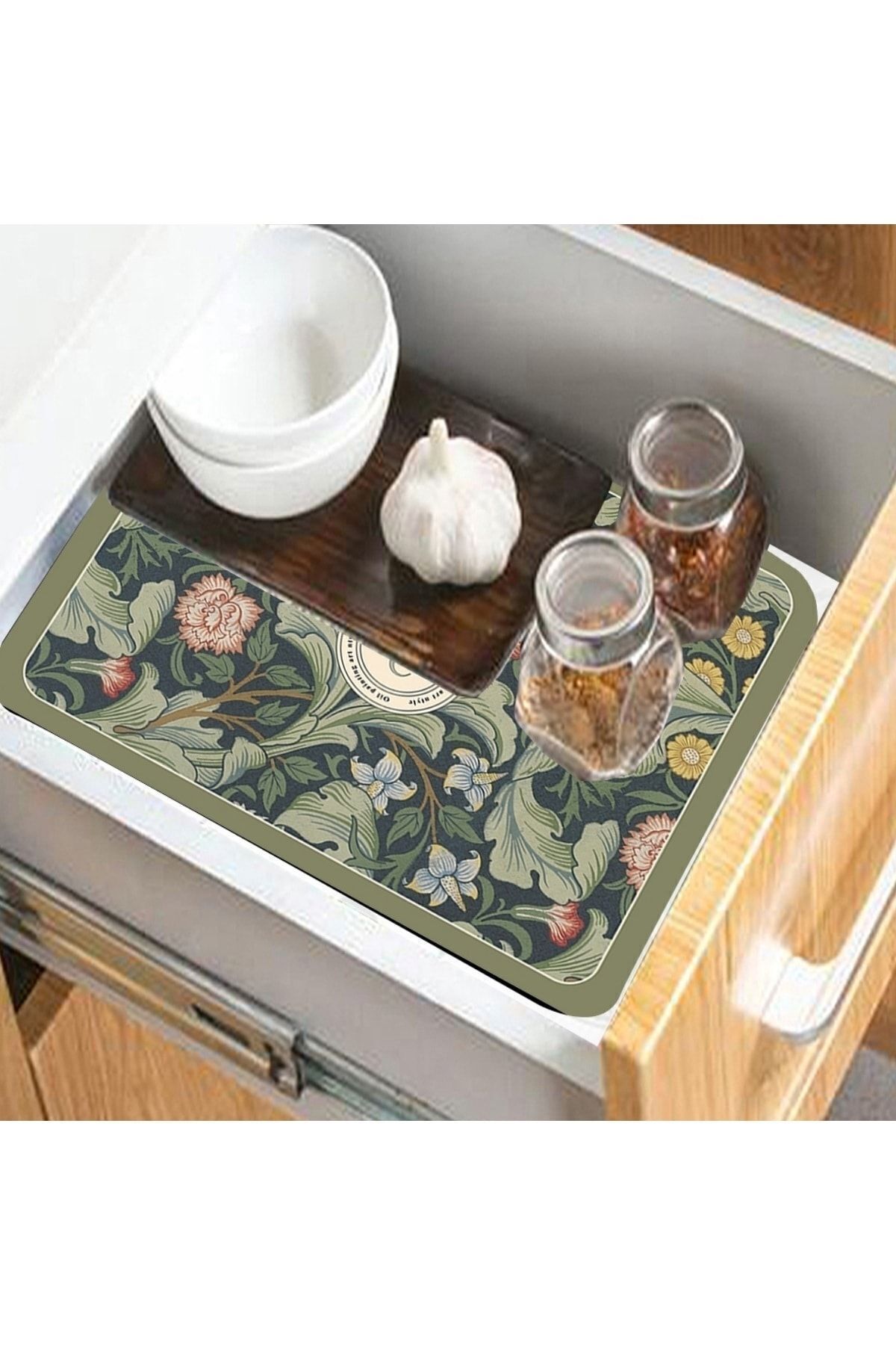 3D ELSE HALI-Else Washable Refrigerator - Non-Slip Shelf, Cabinet Drawer and Cover Mat 2