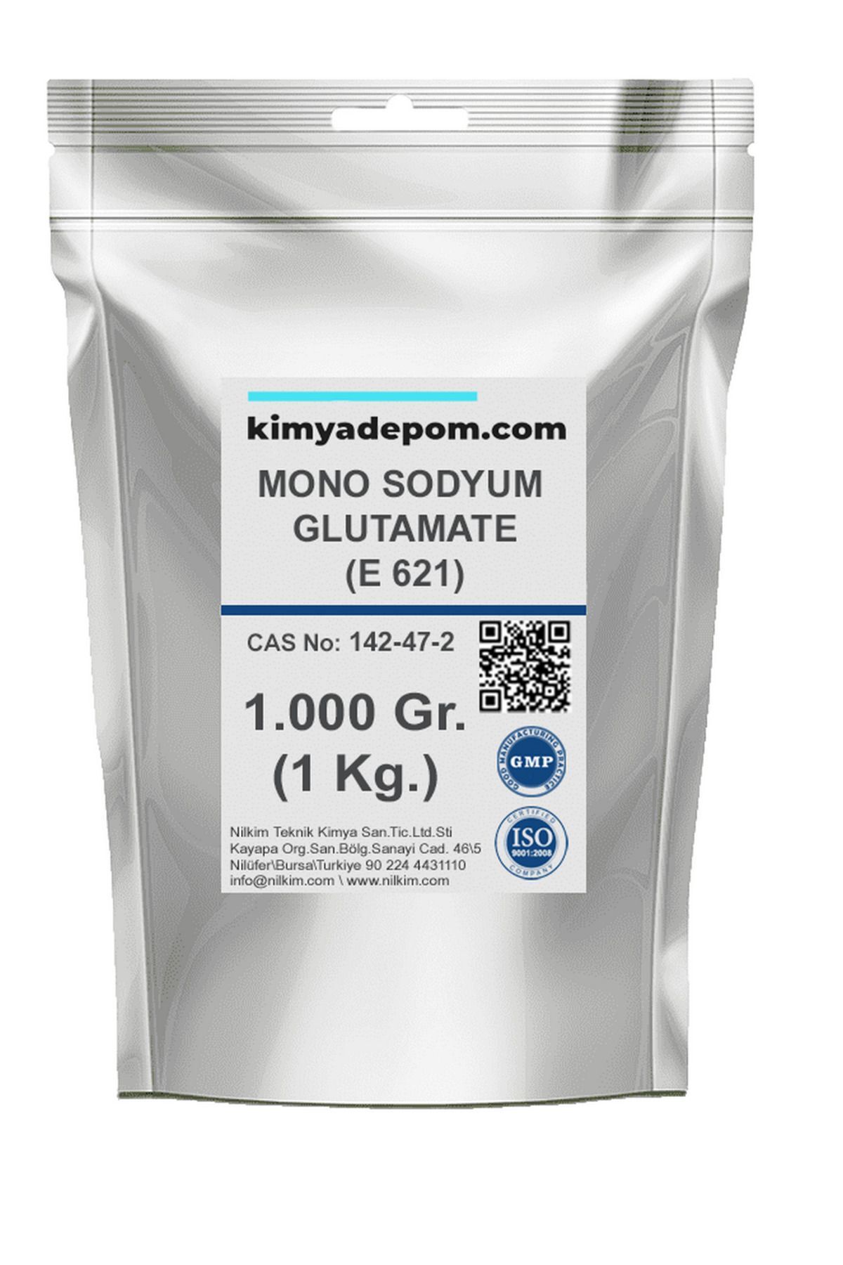 Mono Sodyum Glutamat, Msg, Çin Tuzu (E 621) 1 Kg.