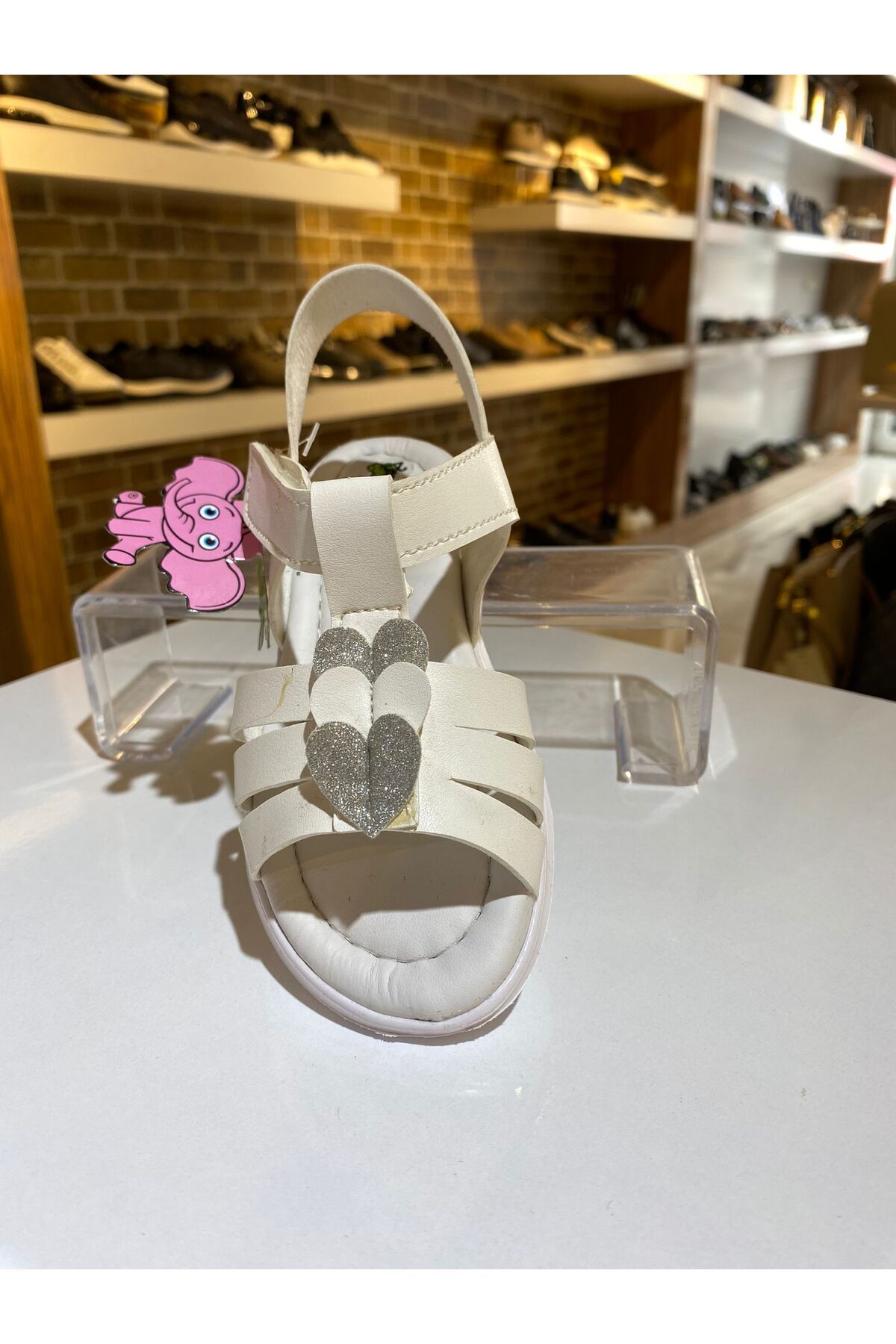 Şirin Bebe-Şırın Bebe - White Orthopedic Sandals for Girls 3