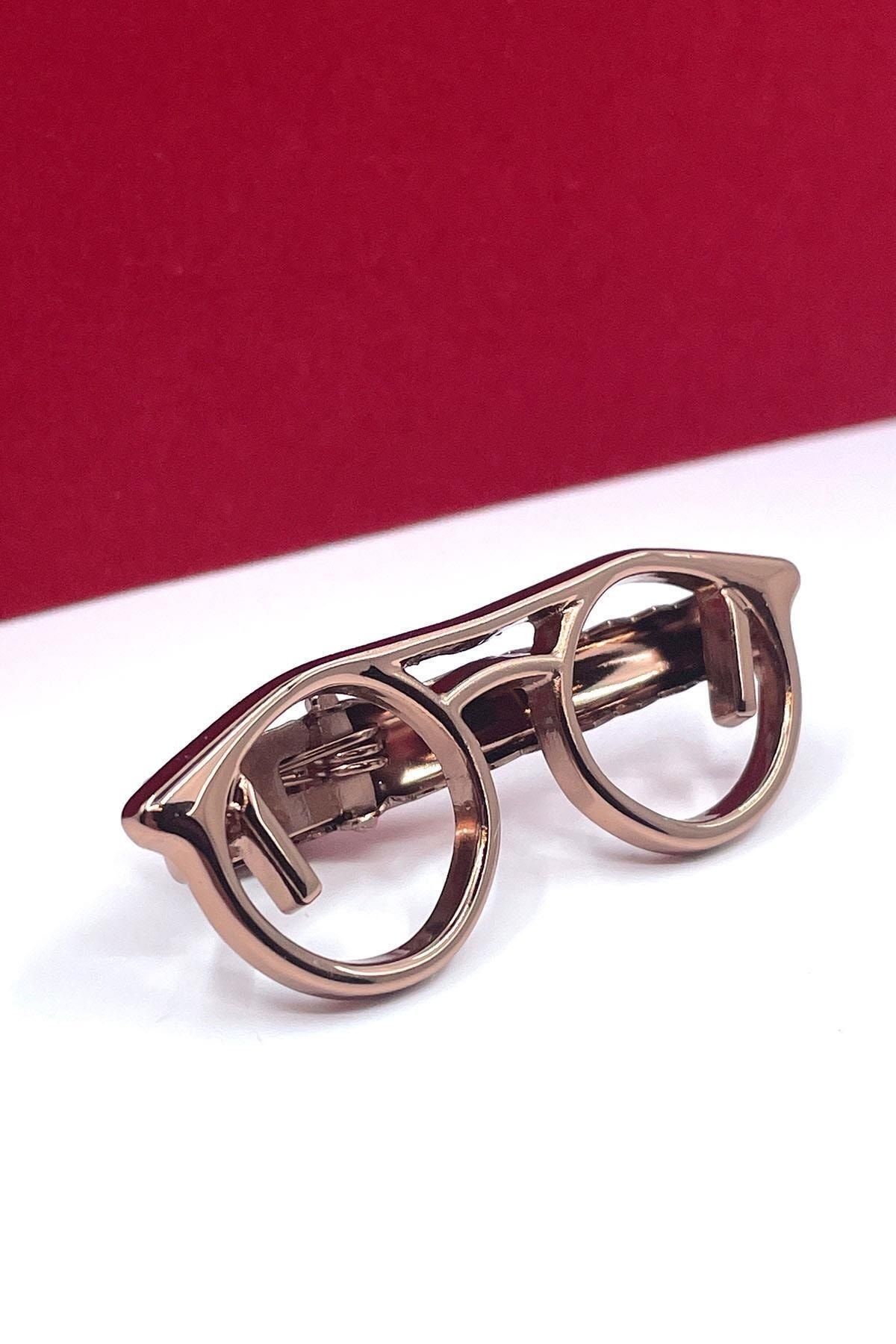  سنجاق کراوات برنزی طرح عینک Kıy710