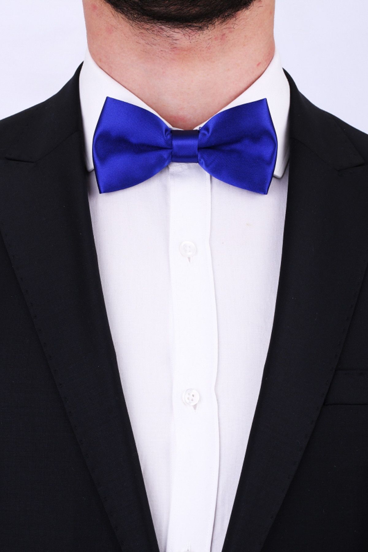  پاپیون ساتن سرمه‌ای تیره SP26