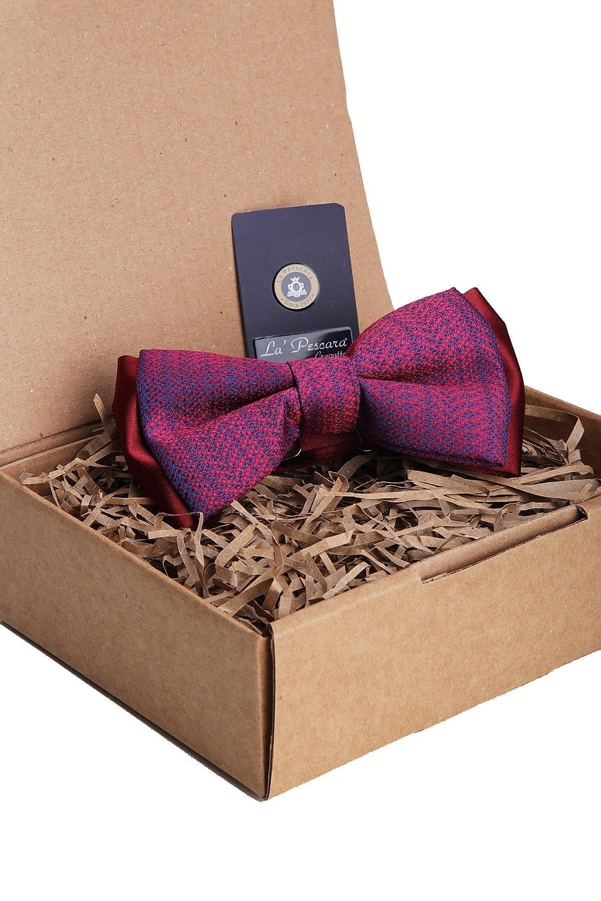  پاپیون طرح‌دار قرمز مردانه P1064