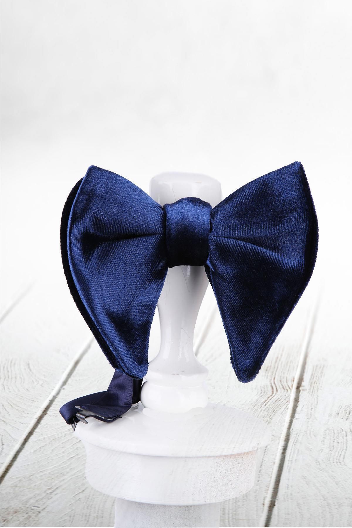  پاپیون مخمل سرمه‌ای P863