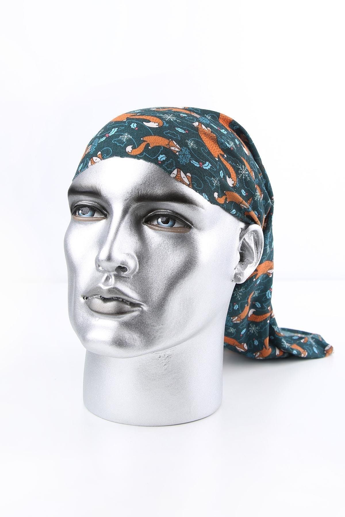  دستمال سر رنگی بنزینی فاکس مدل Bnd50