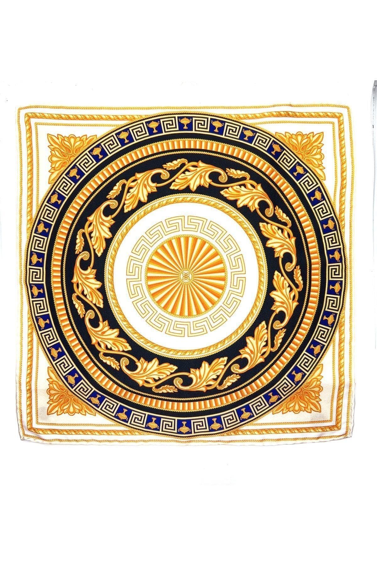  دستمال جیبی مردانه طرح کرم - زرد SPS577-82