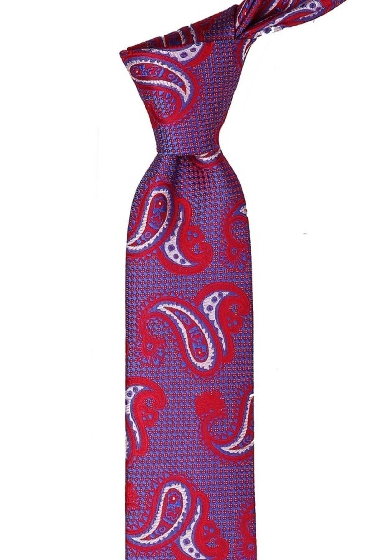 شال قرمز طرح کراوات باریک SK6699
