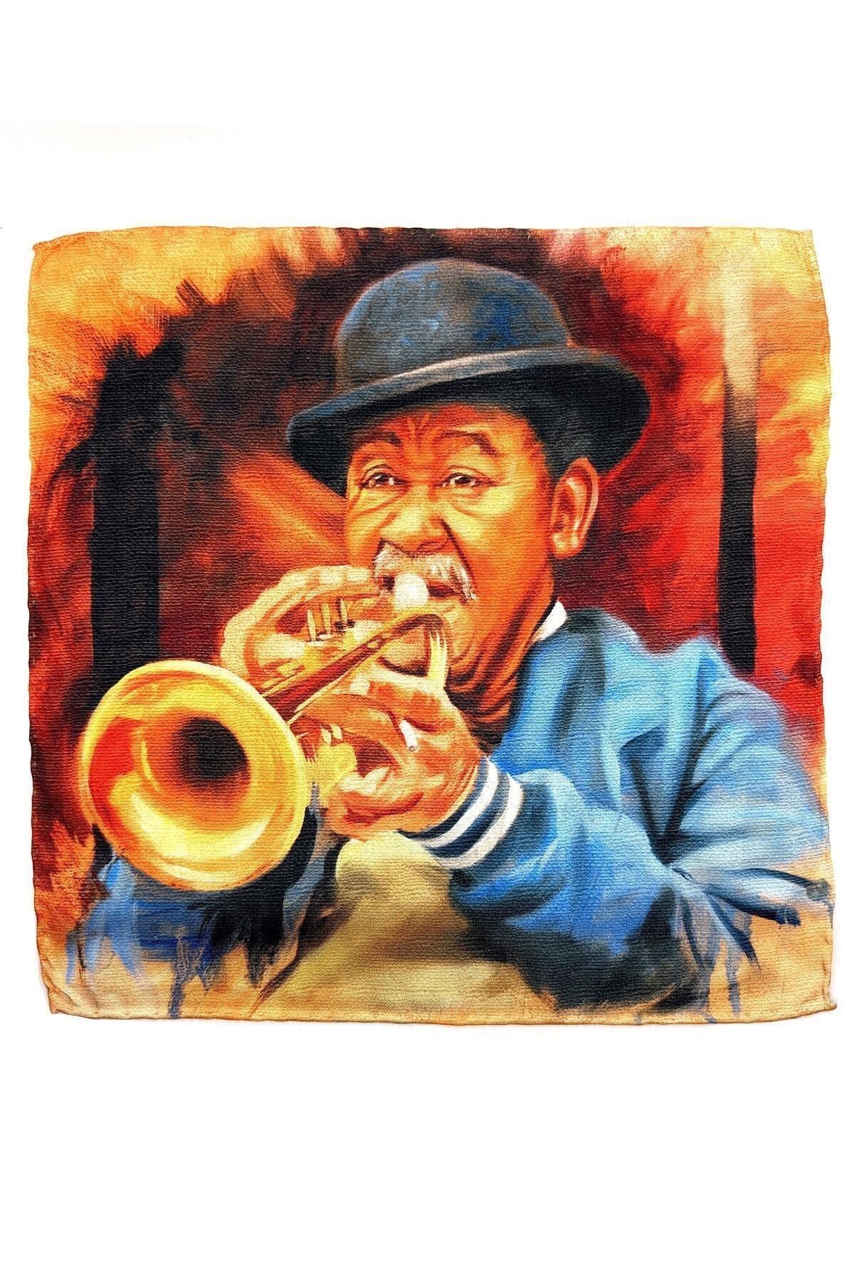  دستمال جیبی مردانه نارنجی SPS586-73