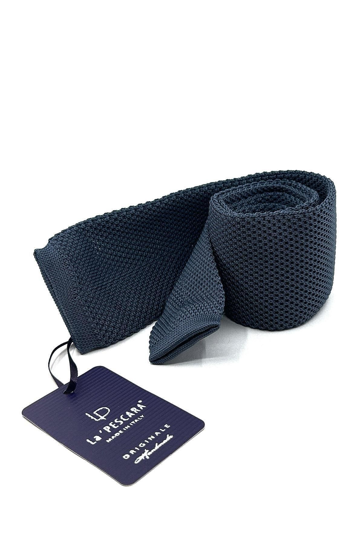 کراوات مردانه آبی La Pescara | KRVT8690002235161 اورجینال - تصویر 5