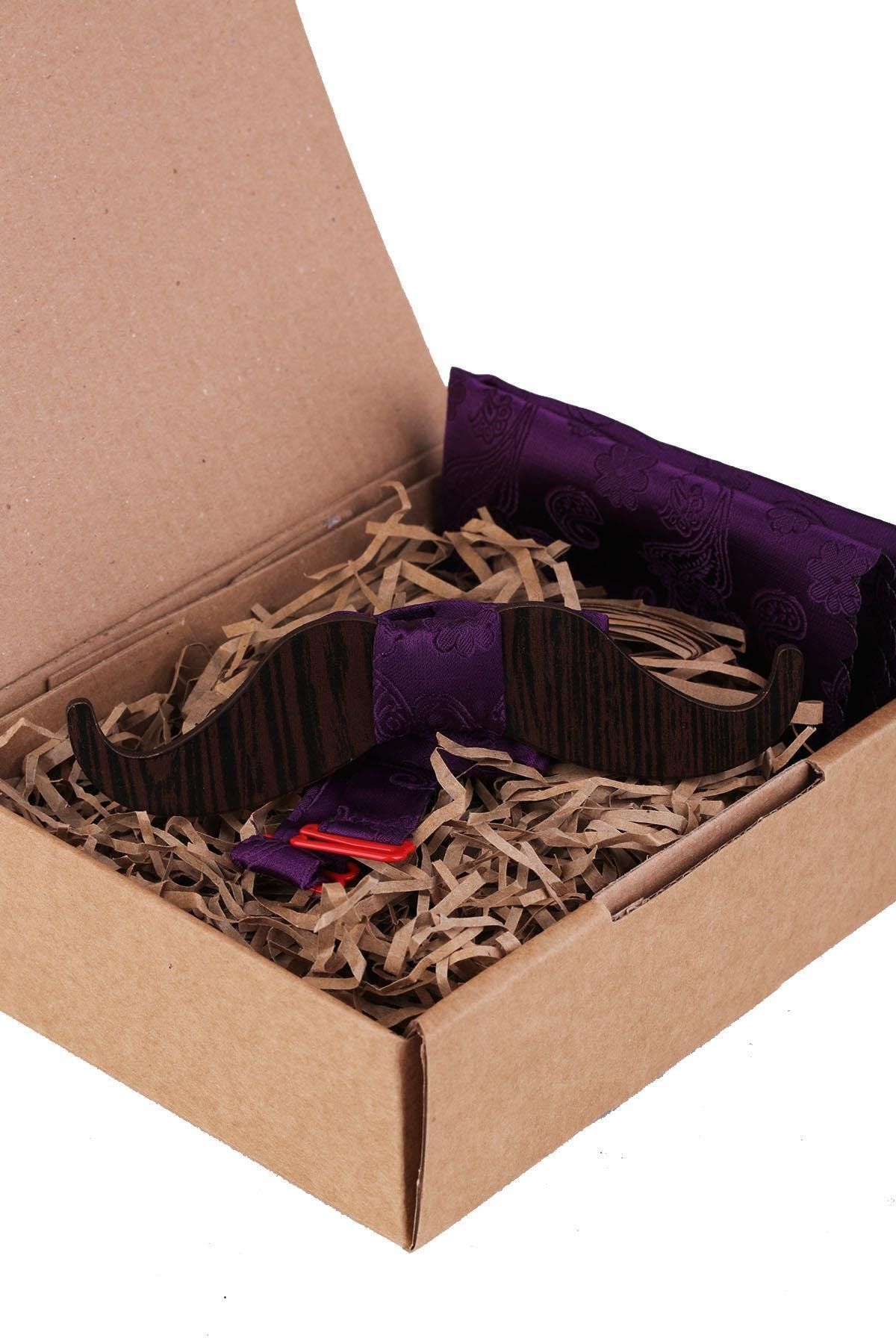  پاپیون چوبی طرح آلو AHP425