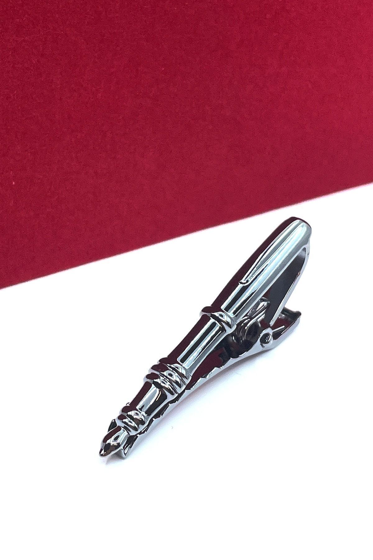  خودنویس نقره‌ای تیره، سنجاق کراوات KIY145، KRVT8690002222594