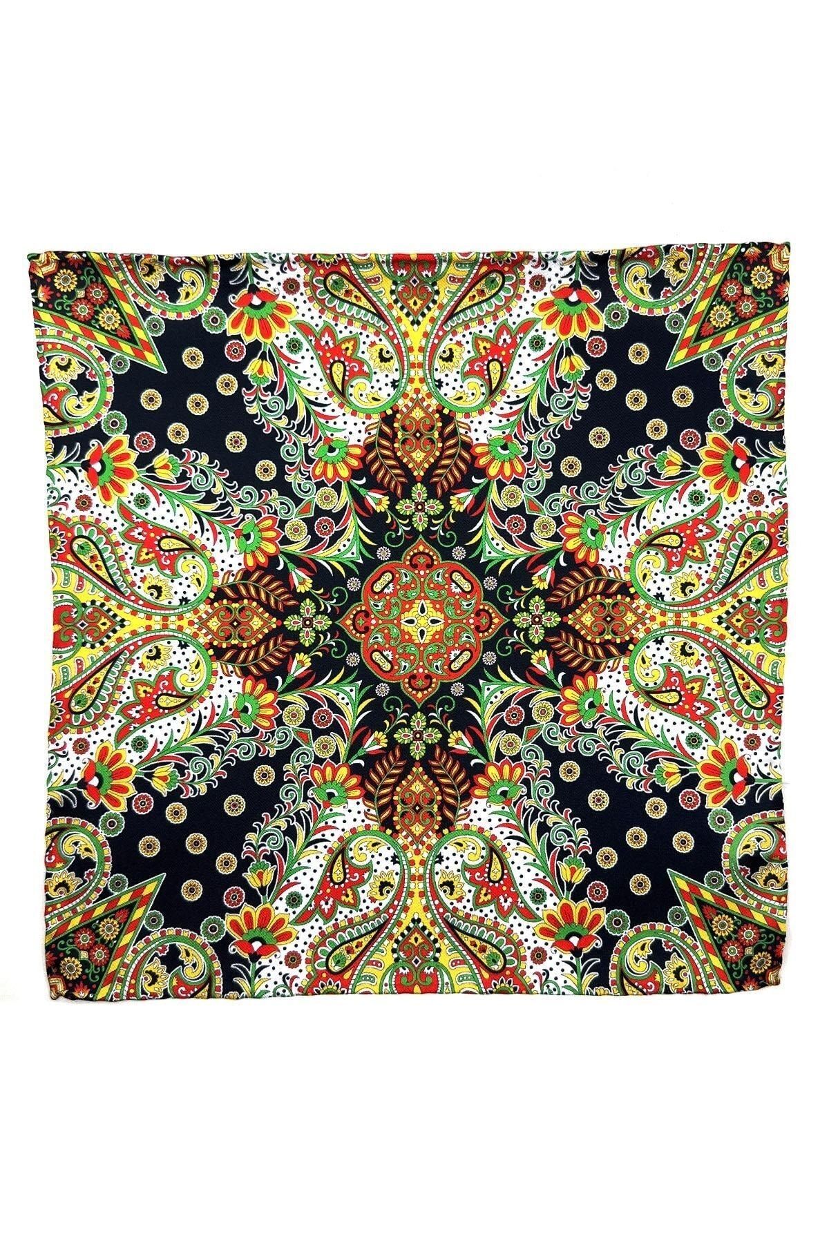  دستمال جیبی مردانه طرح‌دار رنگارنگ SPS539-19