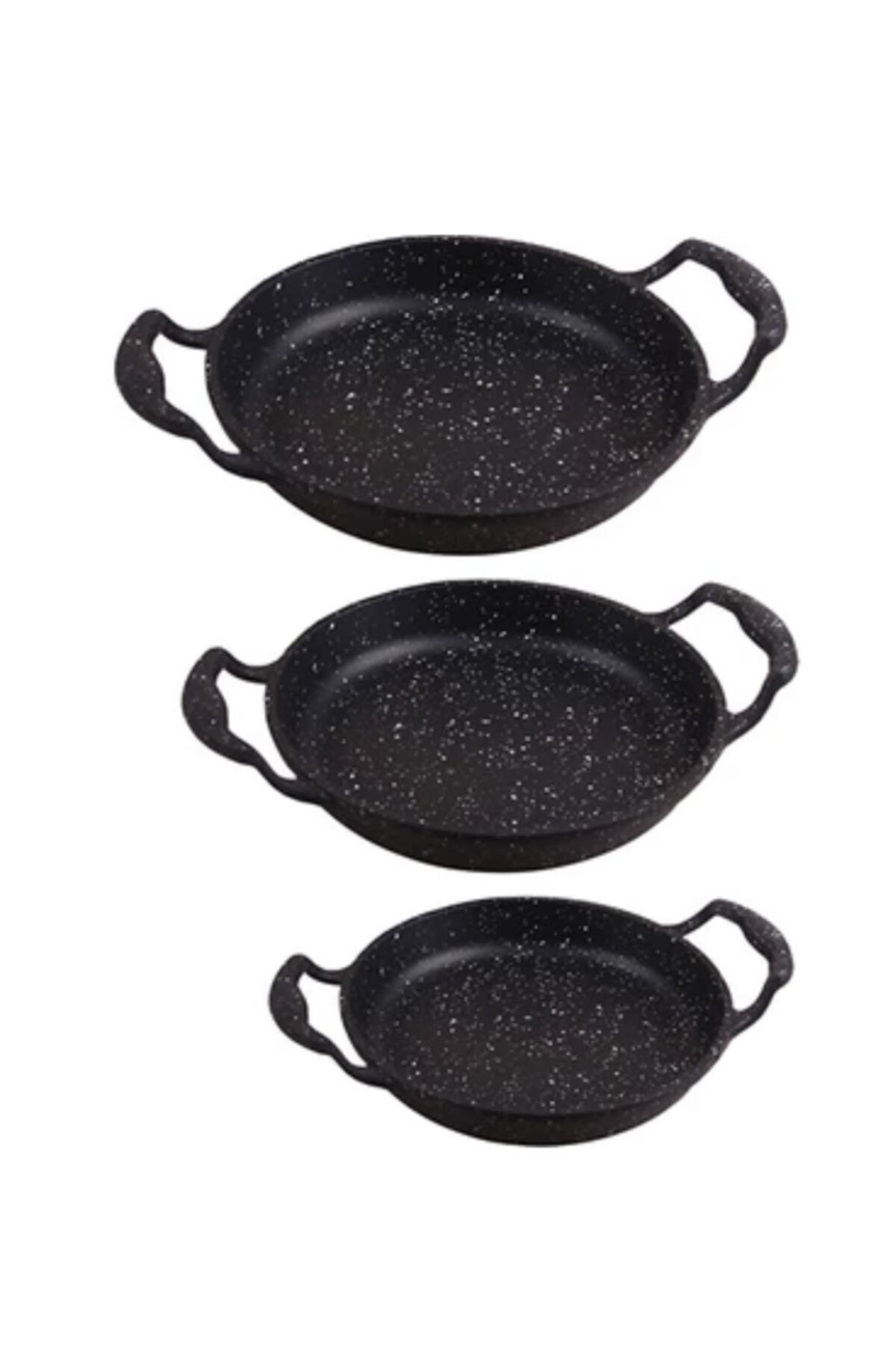 Granit Döküm Üçlü Sahan Seti