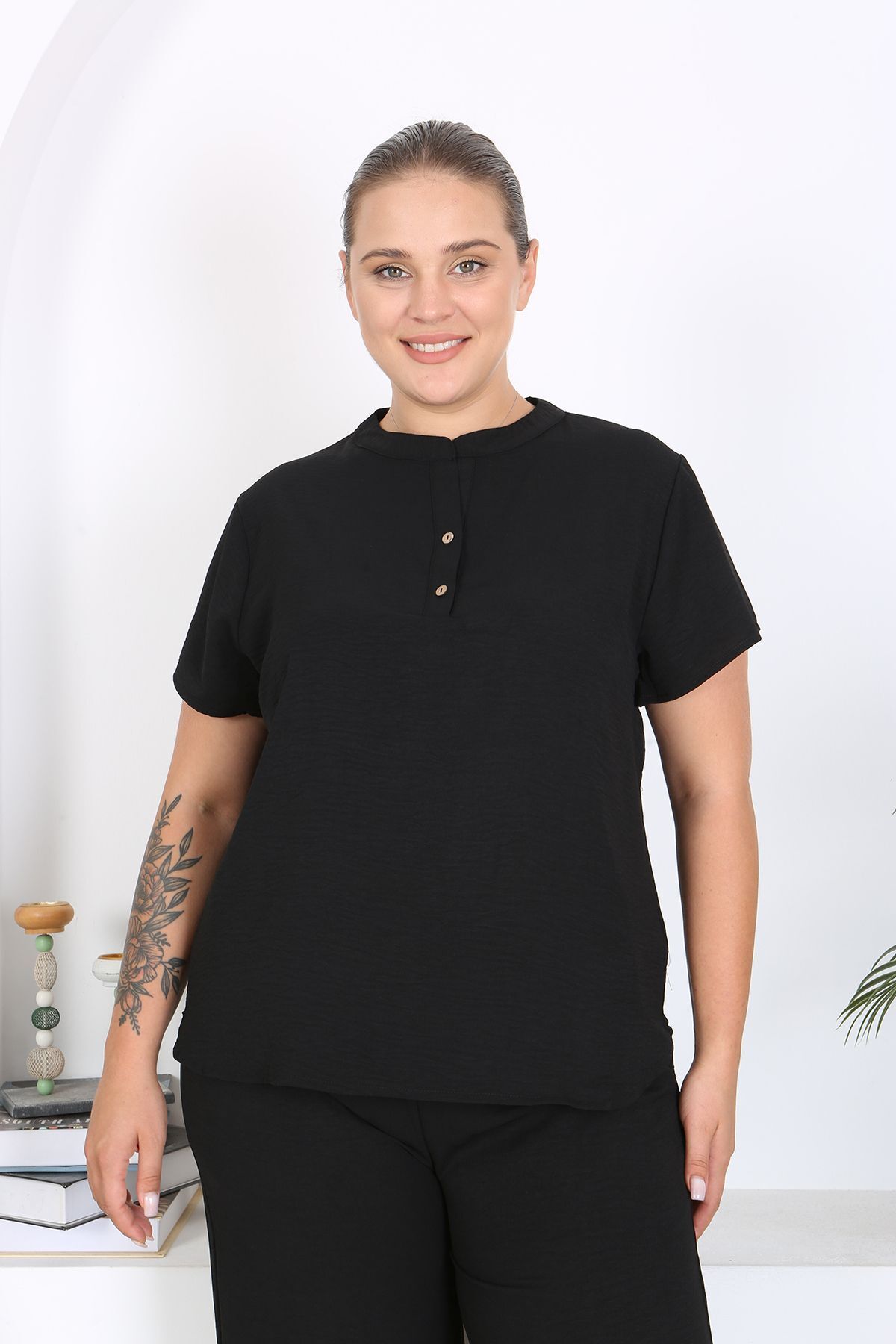 XL Modam-Σετ γιακά Judge's και υφασμάτινο Aerobin Plus Size 7