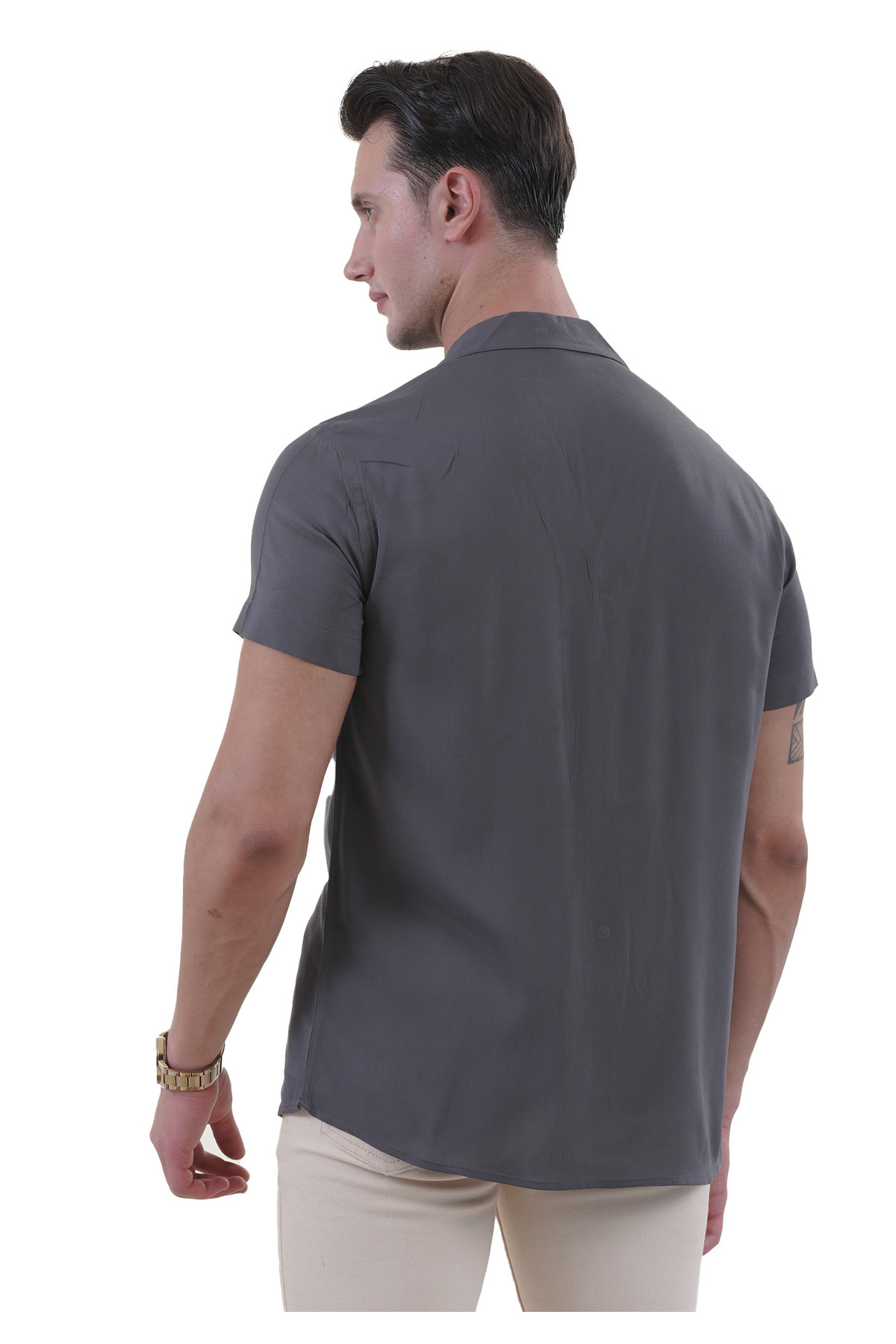 پیراهن مردانه سبز Exve Exclusive | SV01-SLD اورجینال - تصویر 6